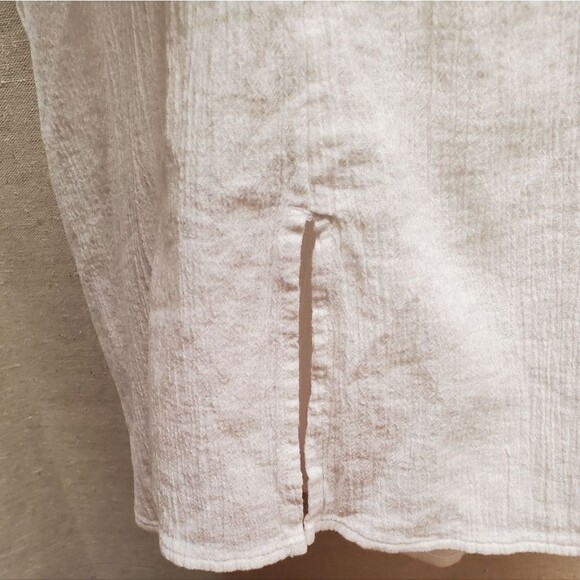 Talbots 100% Cotton White Eyelet Off Shoulder Gauze Summer Dress in Size M - Picture 10 of 10